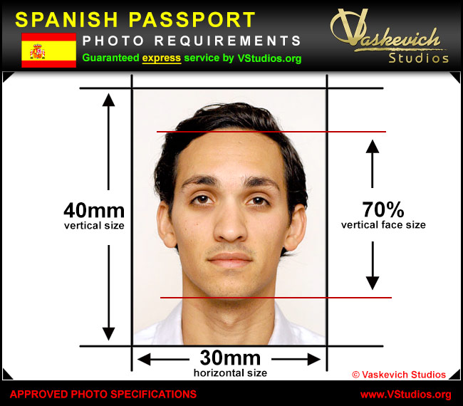 Spanish Passport Visa Photo Service Orlando Vstudios